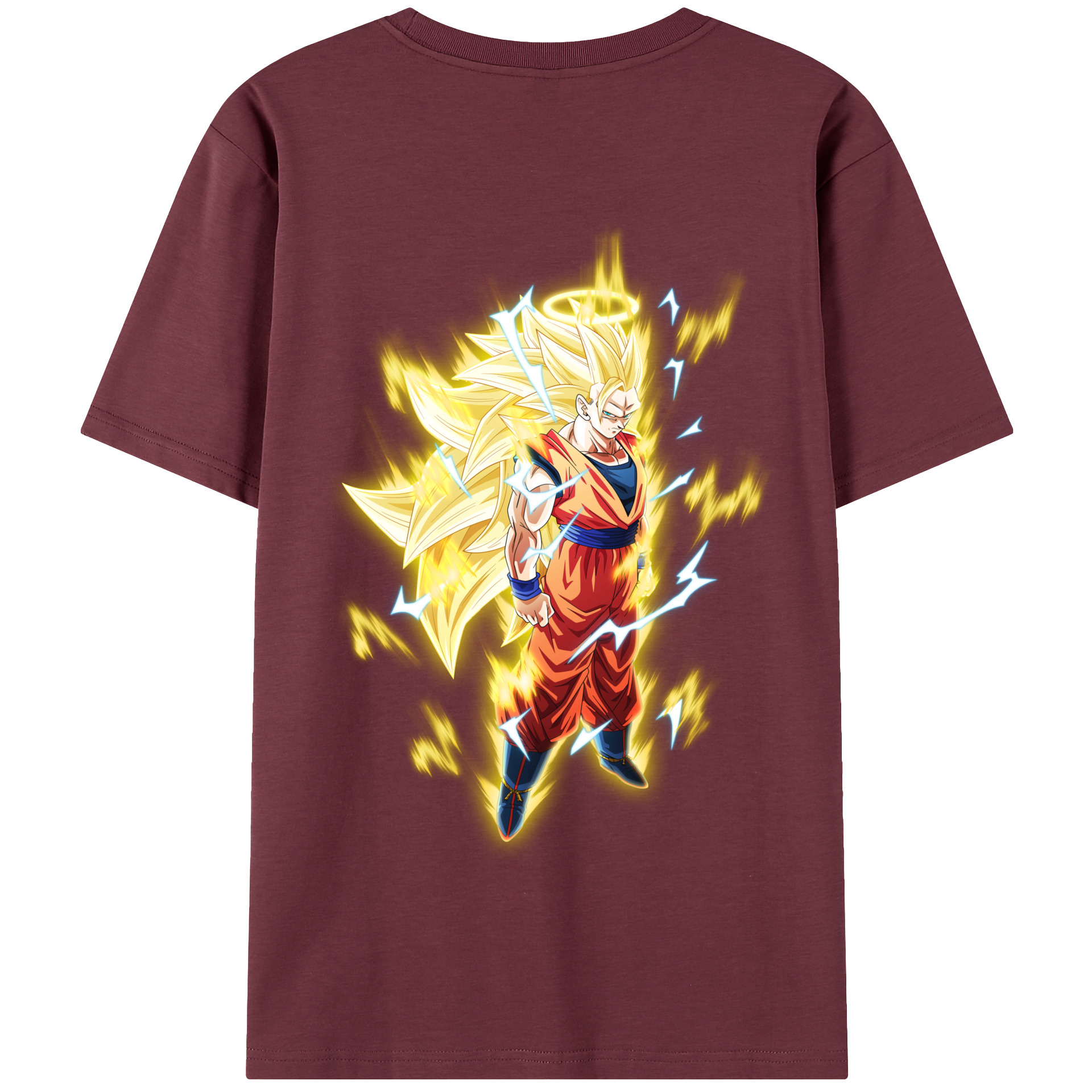 （画像用） ドラゴンボール 孫悟空（そん ごくう）Son Goku カカロット DRAGON BALL Kakarotto 綿100％半袖Tシャツ（背面プリント）